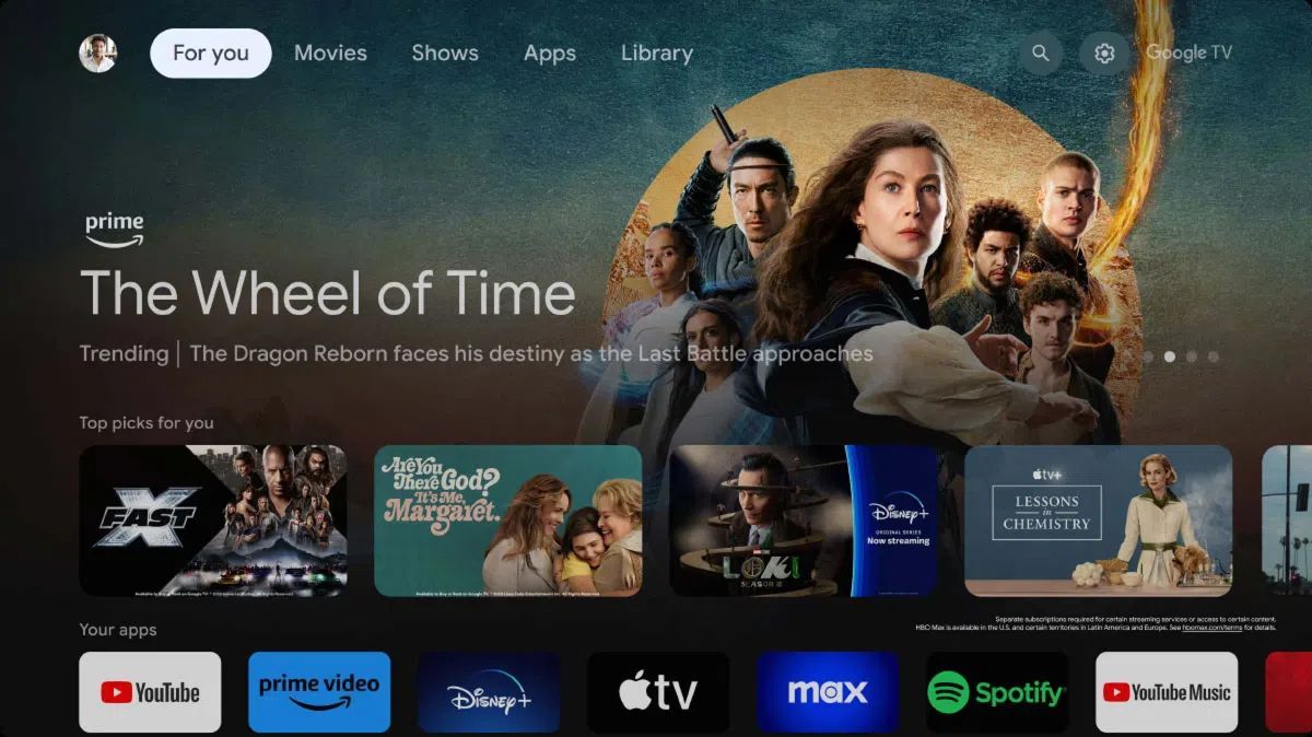 TV TCL 65C7K avec Google TV