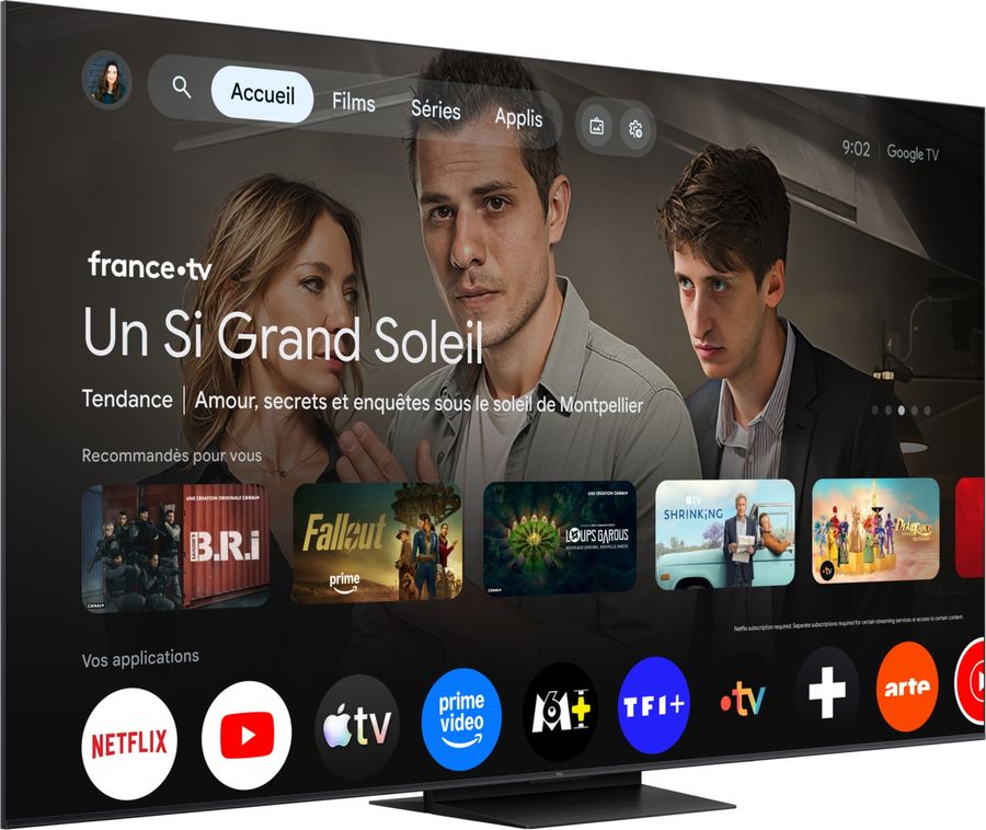 ALT &ndash; Version 1 T&eacute;l&eacute;viseur TCL 85C6K Pro 85 pouces QD-Mini LED 4K avec Google TV et 144 Hz.