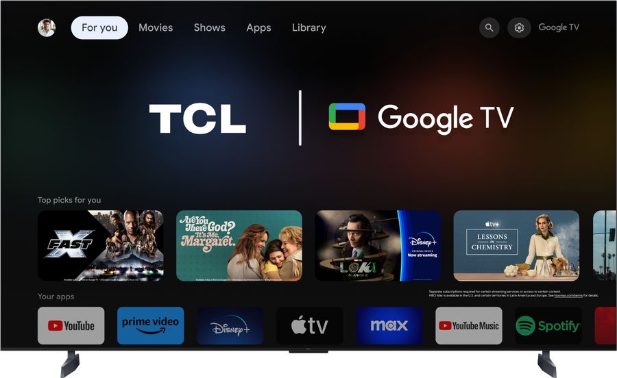 TV connectée, interface Google TV