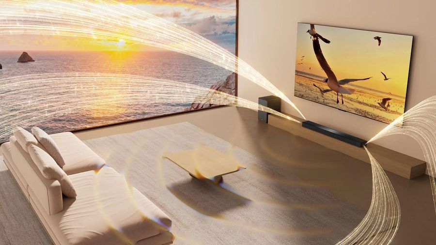 Barre de son TCL Q65H avec technologie Ray•Danz pour une scène sonore étendue et immersive.