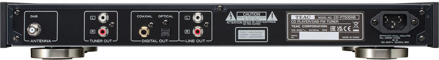 Vue arrière TEAC P750 DAB