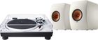 Technics SL-1500C Silver + KEF LS50 Blanc mat