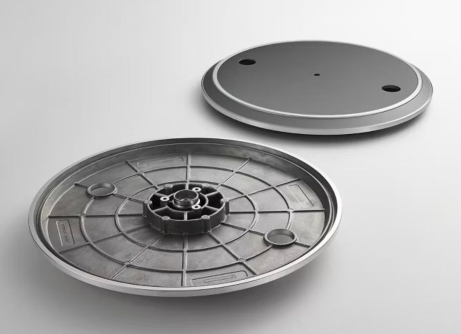 Vue int&eacute;rieure du plateau de la Technics SL-1500CS