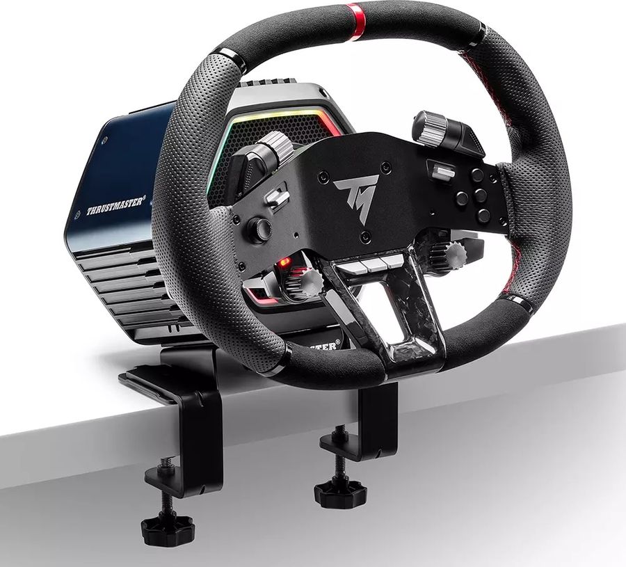 Le volant simracing Thrustmaster Hypercar Wheel Add-On est compatible avec les bases Direct Drive Thrustmaster T818 et T598.