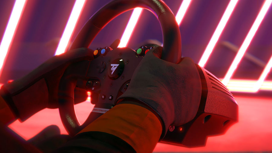 Le retour de force du volant gaming Thrustmaster TMX Force Feedback vous plonge au cœur de la course