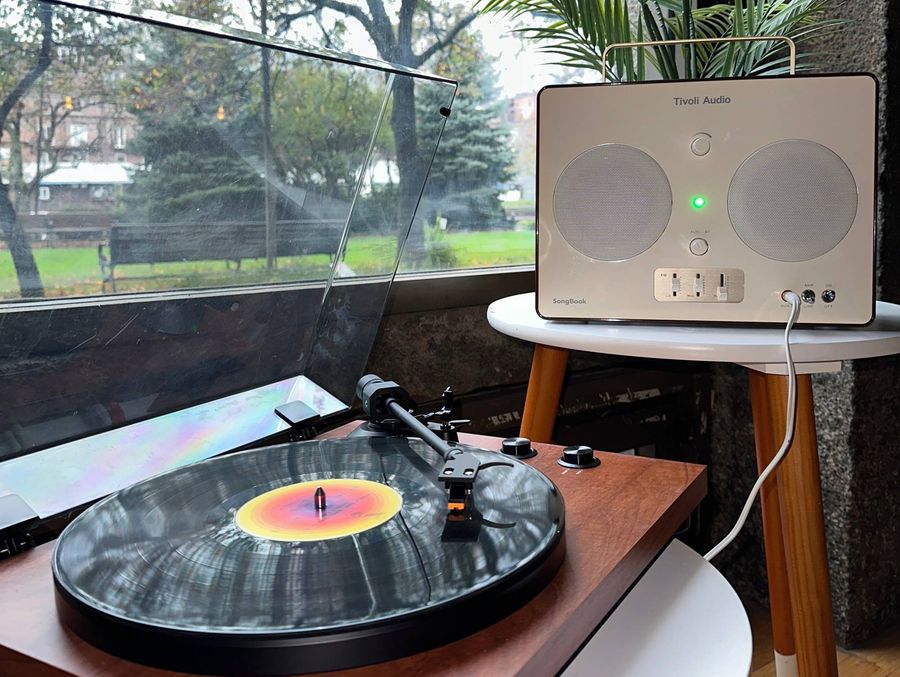 Mise en situation avec une platine vinyle