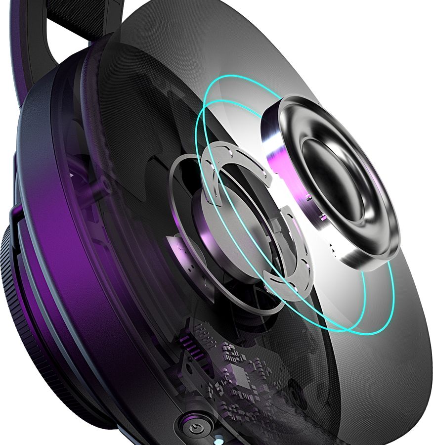 Les transducteurs de 40 mm du casque gamer Turtle Beach Atlas Air sont capables de reproduire les fréquences de 20 Hz à 40 kHz.