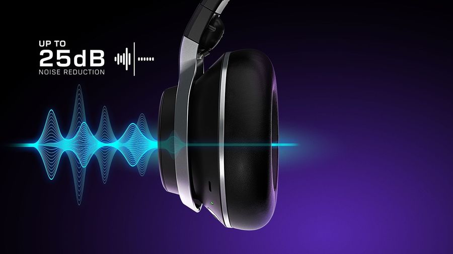 Le micro casque gamer Turtle Beach Stealth Pro PS5 est équipé d'une réduction de bruit jusqu'à 25 dB.