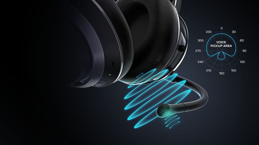 Le micro amovible TruSpeak du casque gamer Turtle Beach Stealth Pro PS5 est idéal pour le chat et le streaming sur Twitch.