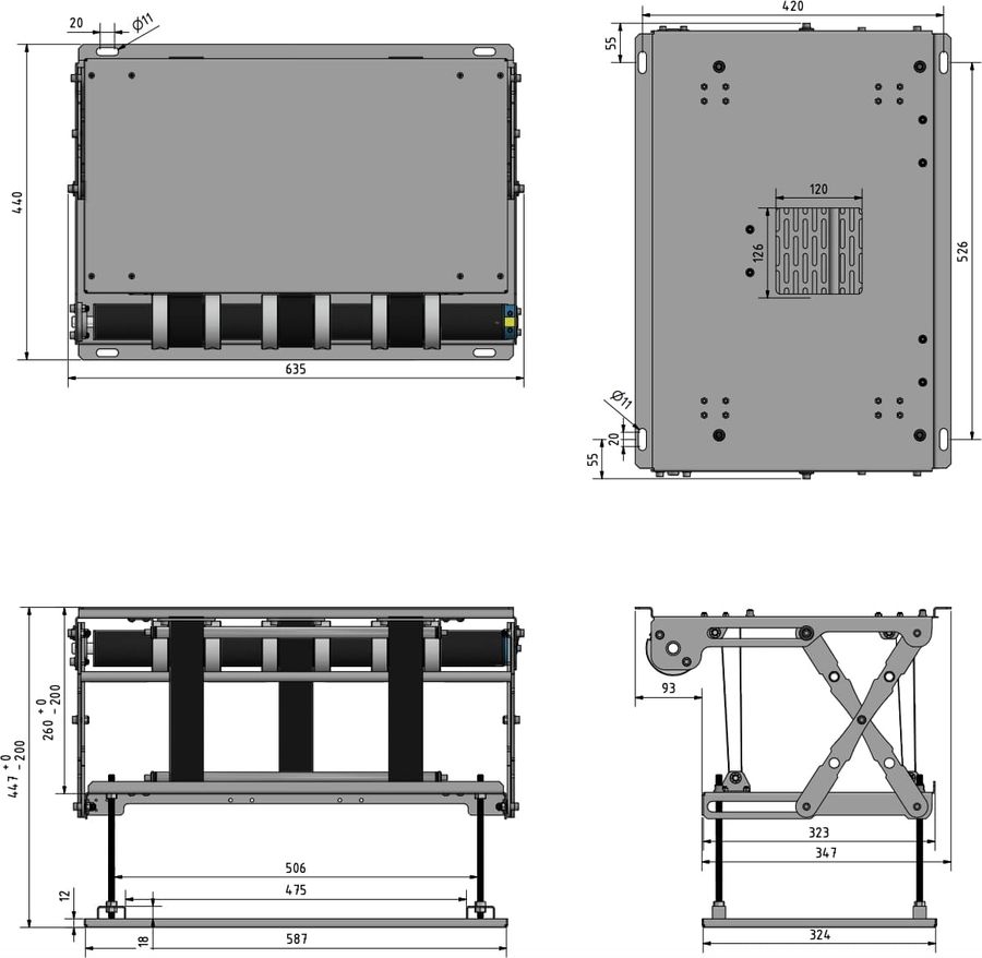 Schéma dimensions Schéma dimensions