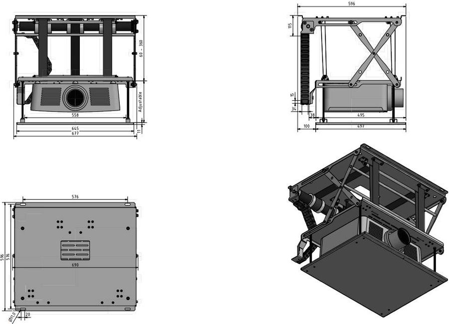 Schéma dimensions Schéma dimensions