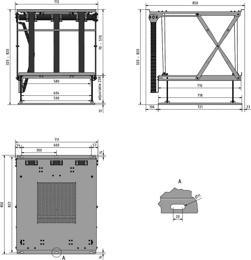 Schéma dimensions Schéma dimensions