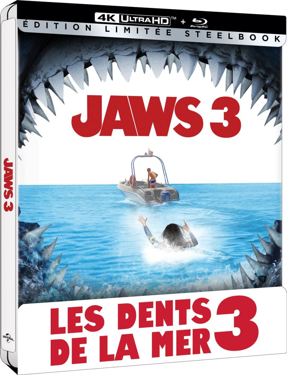 Blu-ray Universal Pictures Les Dents de la mer 3 Édition Limitée Steelbook