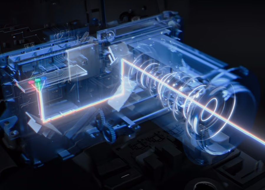 Grâce à la technologie triple laser RGB, l'espace colorimétrique est élargi. Le projecteur 4K Valerion VisionMaster Max couvre ainsi 110 % du Rec. 2020.