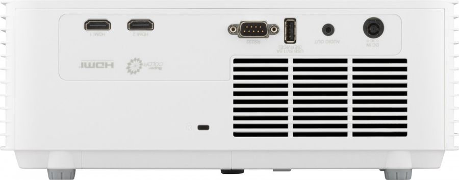 Viewsonic LS740HD : vue arrière présentant la connectique