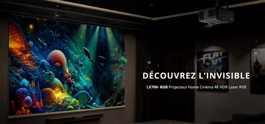 ViewSonic LX700-4KB RGB : technologie de projection DLP avec source lumineuse laser RVB