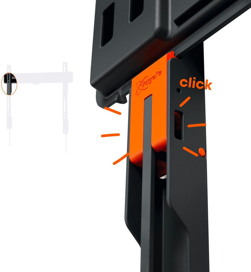 Support TV mural Vogel's TVM 3415 : vue technologique