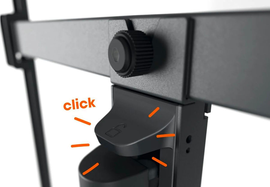 Support TV mural Vogel's TVM 3645 : vue technologique