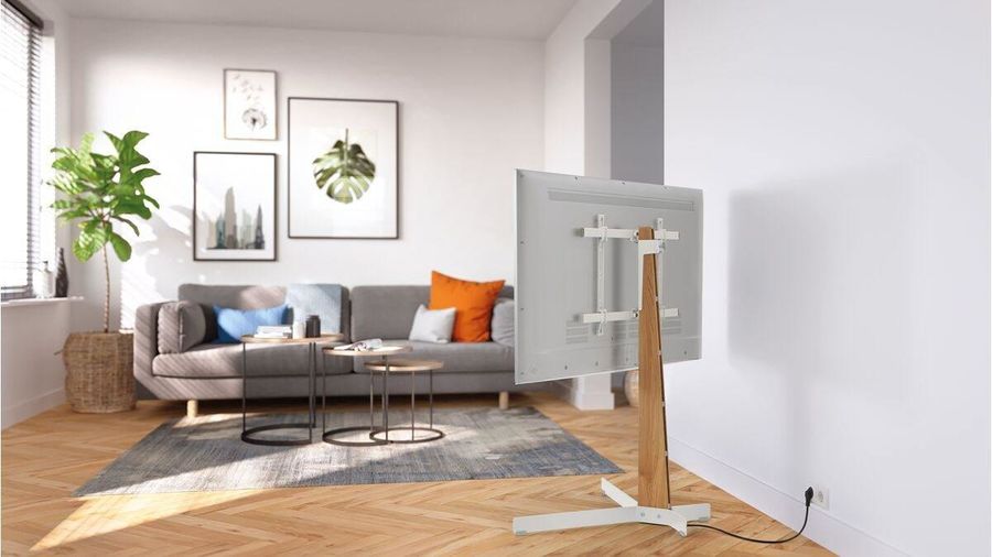 Support pied TV Vogel's TVS 3695 : mise en situation