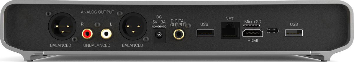 connectique du lecteur réseau Volumio Primo 2