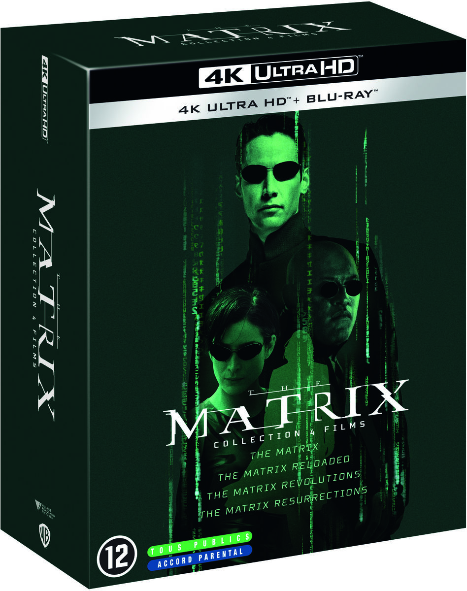 Blu-ray Warner Bros. Pictures Coffret Matrix 1 à 4