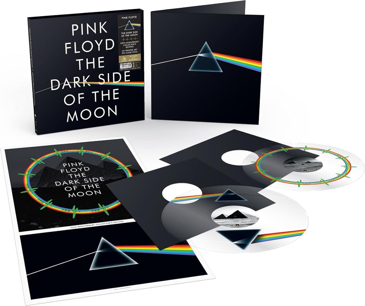 Disques vinyle Pop Rock Warner Music The Dark Side of the Moon Édition Collector Limitée Vinyle Transparent et Picture Disc Coffret