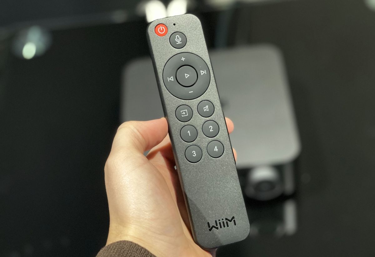 Télécommande de l'ampli WiiM Amp 