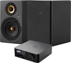 WiiM Amp Ultra Anthracite + Elipson Prestige Facet II 8B Noir mat et or (la paire)
