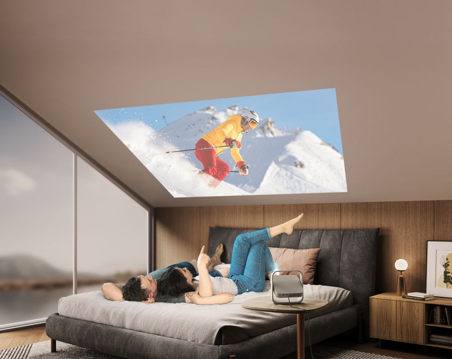  Xgimi Elfin Flip  image de démonstration de projection au plafond