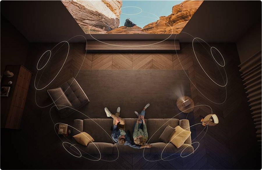 Vidéoprojecteur Xgimi Horizon S Pro avec haut-parleurs Harman/Kardon et technologies Dolby Audio, DTS-HD et DTS-Virtual