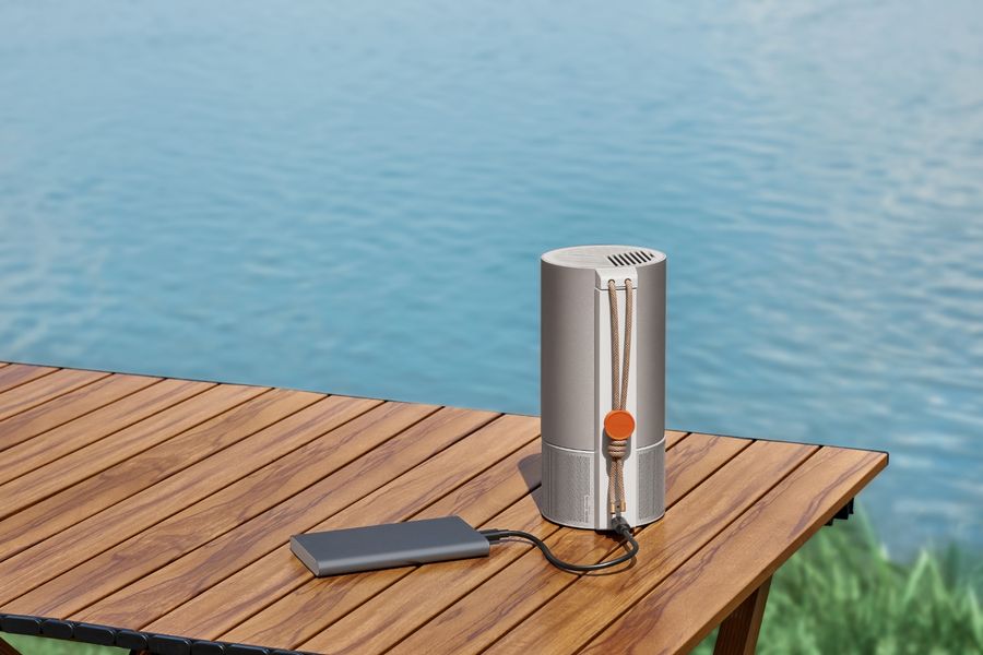 XGIMI MoGo 3 Pro : alimentation possible avec une batterie rechargeable via son port USB-C