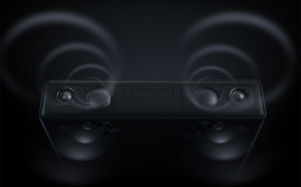 Projektor laserowy Xiaomi Mi 4K: Zintegrowany pasek dźwiękowy