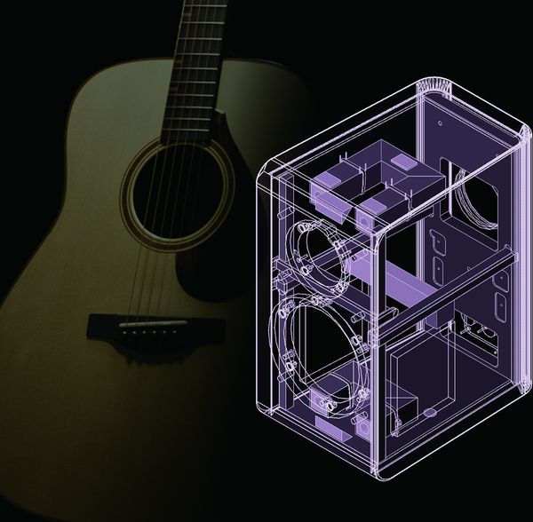 La conception des enceintes bibliothèque Yamaha NS-600A élimine les vibrations.