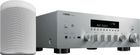 Yamaha R-N600A Silver + Yamaha MusicCast 20 (WX-021) Blanc