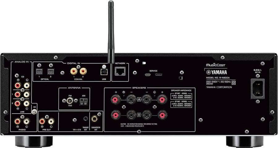 Connectique Yamaha R-N800A Connectique Yamaha R-N800A