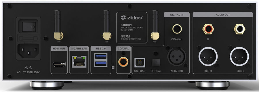 Zidoo Neo S : connectique