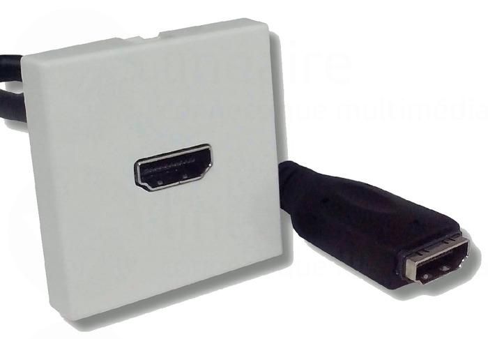 Prise HDMI Murale avec connectique sur bornier vis