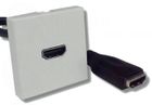 Plastron HDMI femelle blanc (45 x 45) SVD Pro