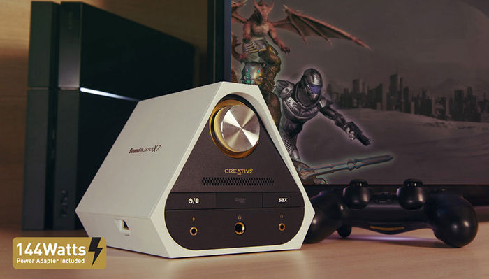 Creative Sound Blaster X7 Limited Edition : DAC USB 24/192, ampli 2 x 50 watts