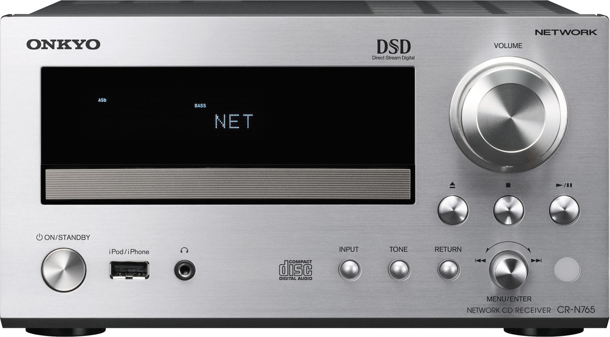 Onkyo CR-N765 Silver - Amplis hi-fi WiFi/Bluetooth