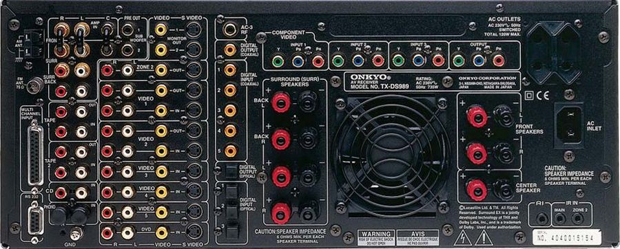 Onkyo TX-DS989VER2 Home theater receiver with THX Surround