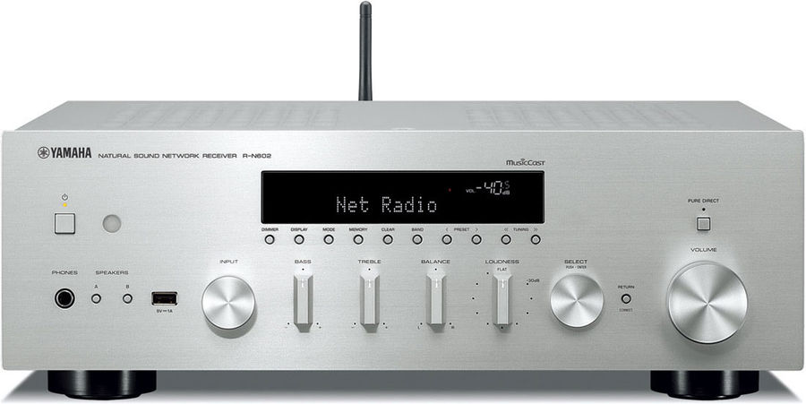 Yamaha R-N602 Silver - Amplis hi-fi WiFi/Bluetooth