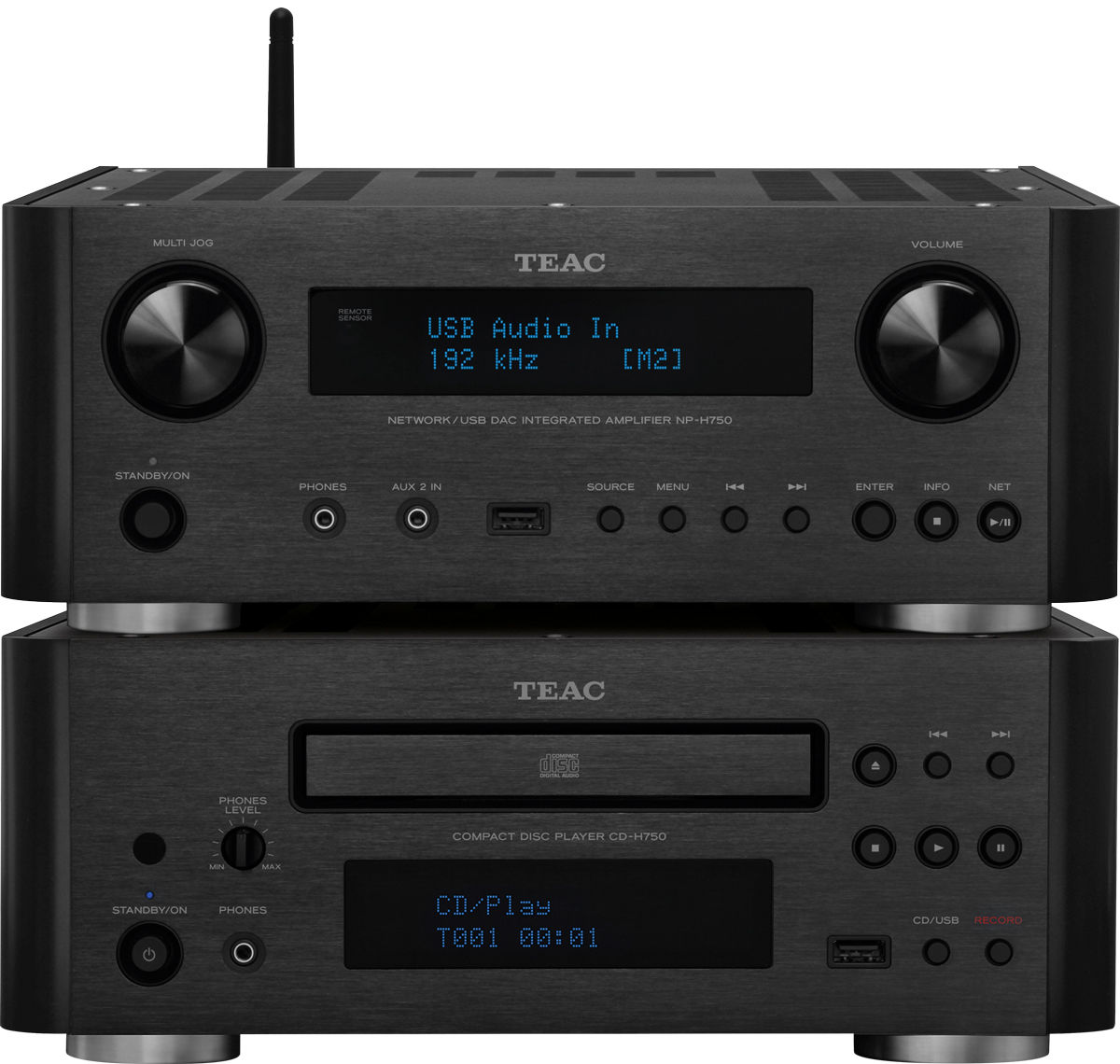 Teac NP-H750 Noir + CD-H750 Noir - Amplis hi-fi stéréo
