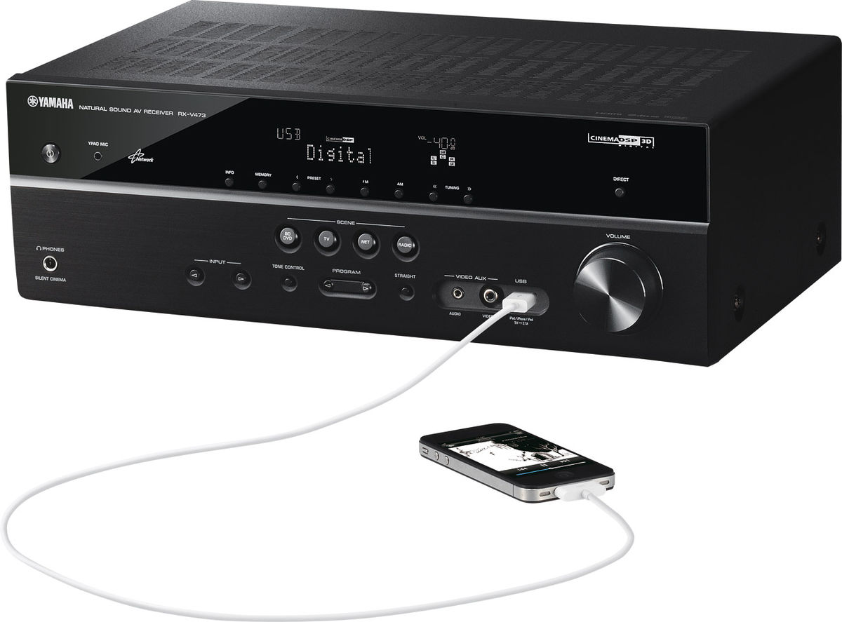 YAMAHA RX-V473 AVアンプ AirPlay&AV CONTROLLERに対応した5.1ch AVレシーバー ヤマハ AV
