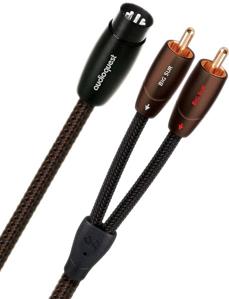 AudioQuest Big Sur 3,5-mm-Klinke Auf 2x Cinch Kabel – Hochwertig Mit PSC+ Leitern Für Klaren Sound