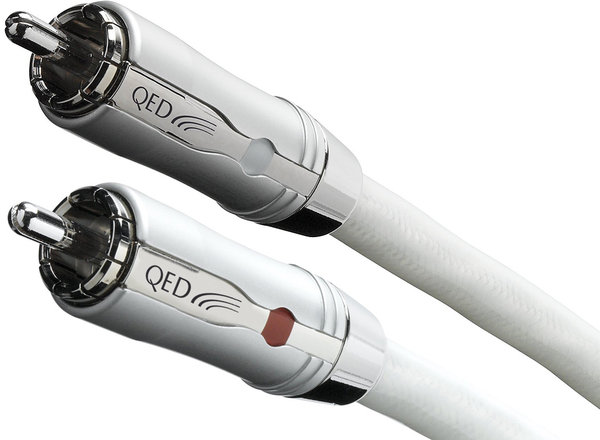 Câble Audio QED QE2453 - 1 Mètre - Rouge - Qualité Hi-Fi - Garantie à Vie - 13