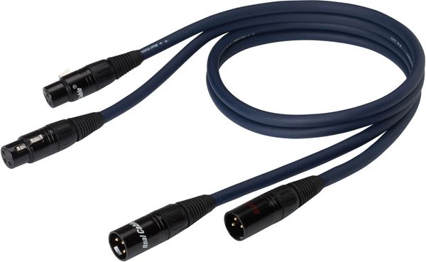 Real Cable XLR128 (2 x 1m) - Câbles symétriques XLR sur Son-Vidéo.com