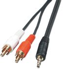 Mini-Jack 3,5 mm vers 2 RCA mâles (10 m)
