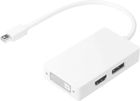 Adaptateur SVD Pro Mini Display port mâle / HDMI + DVI + DisplayPort femelle, longueur 0,20 m