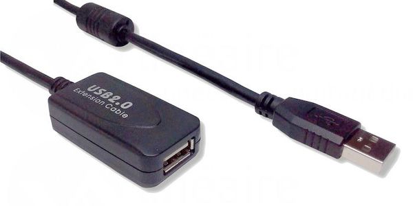 Rallonge USB amplifiée mâle / femelle (5 m)